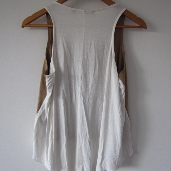 BEDO - Boho Faux Suede Sleeveless Tank Top - Picture 5 of 6